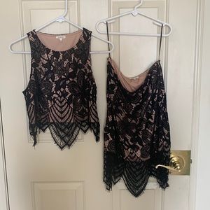 2 piece set - Top & Skirt